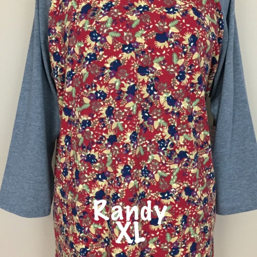LuLaRoe Randy Baseball T new with tags